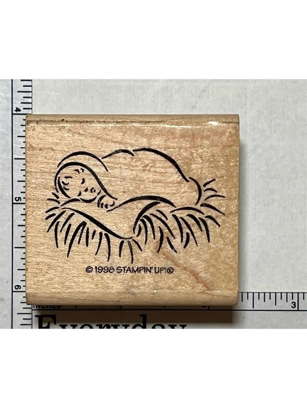 Stampin' Up 1998 Miracle of Christmas Holiday Rubber Stamp Crafting Scrapbooking